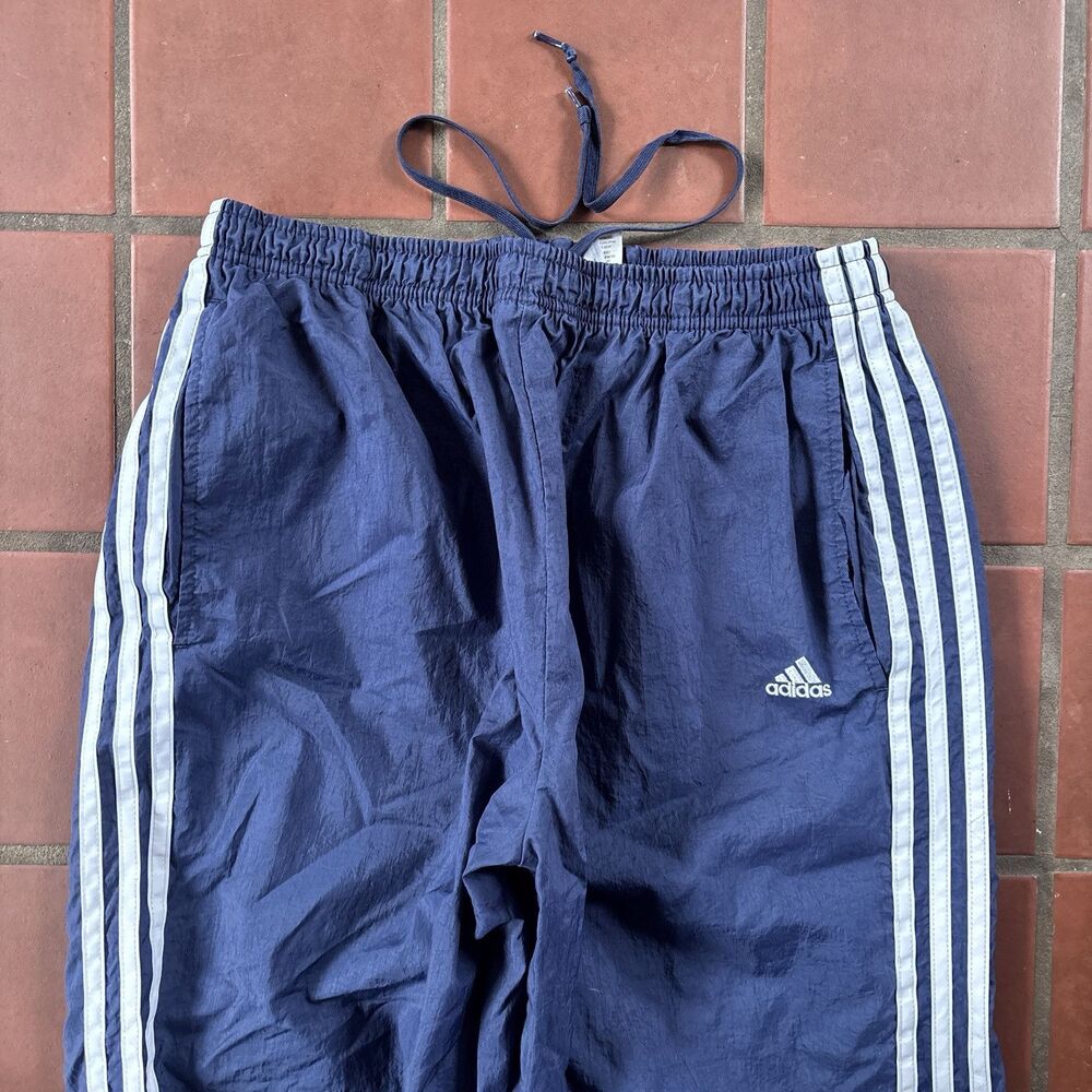 Navy Striped Adidas Trackpants Vintage